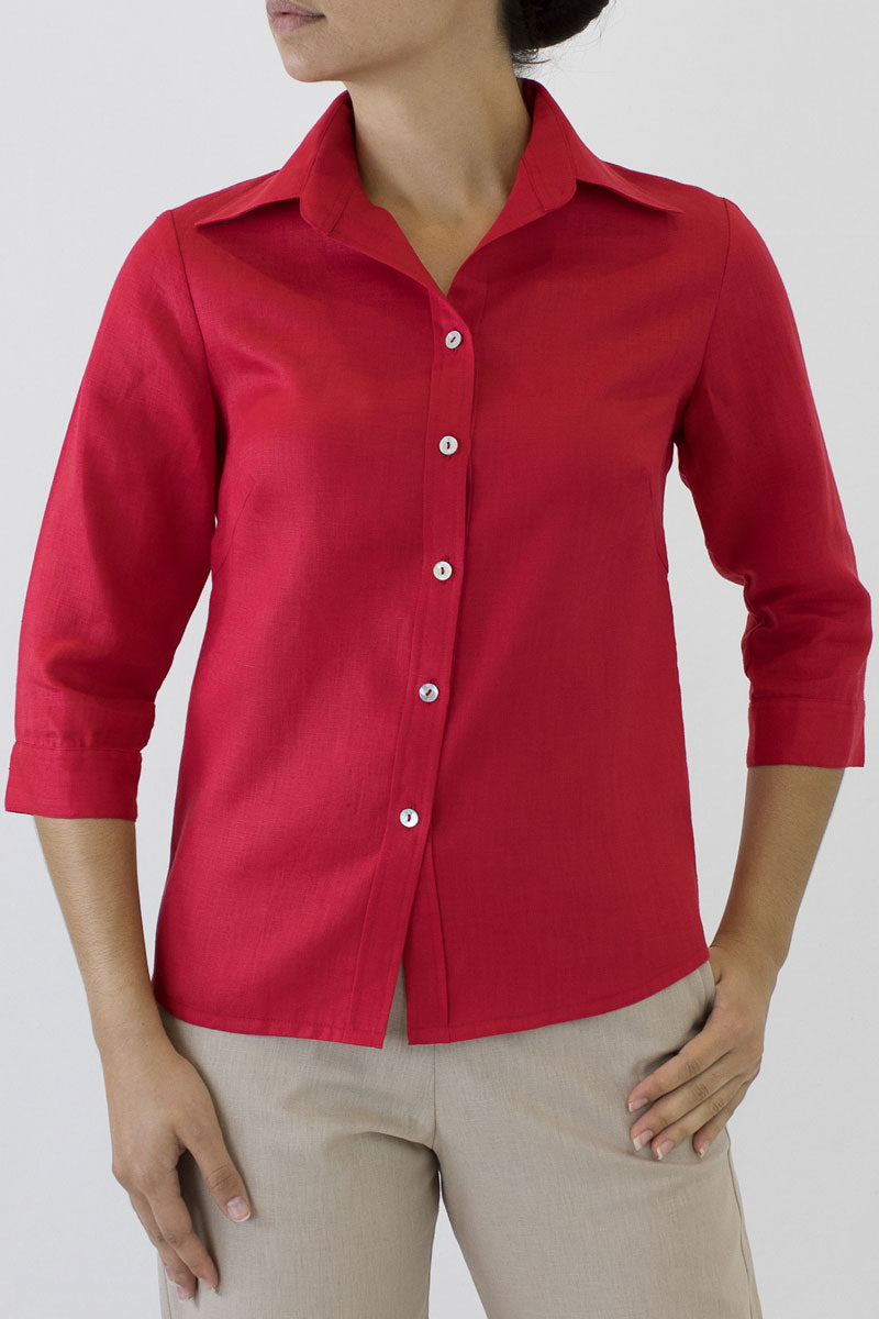 Linen Collar Shirt for Women ML-02
