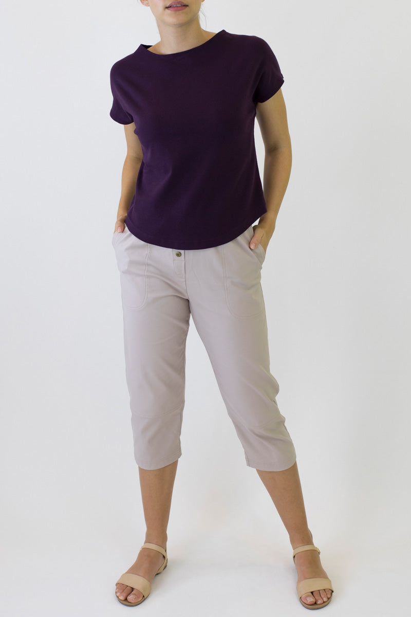 Bedarra 7/8 Length Pants in Cotton/Elastane B-01