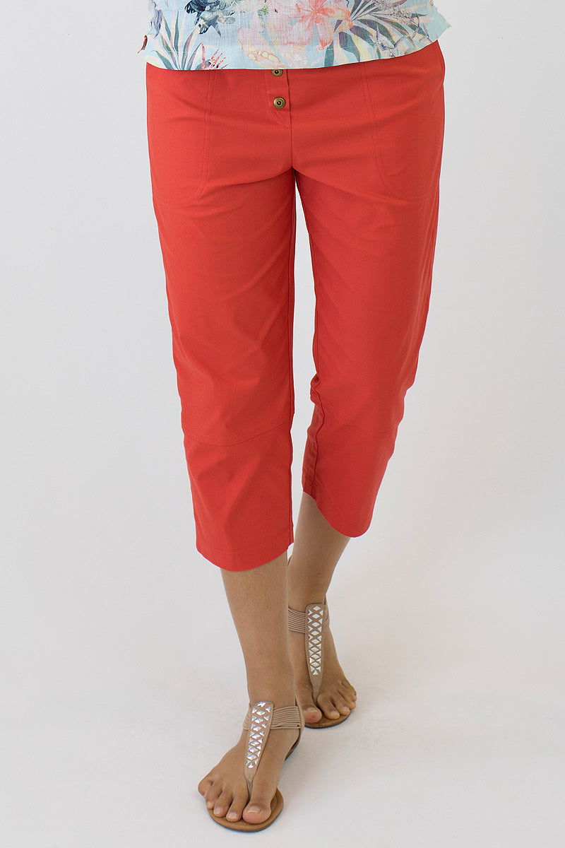 Bedarra 7/8 Length Pants in Cotton/Elastane B-01