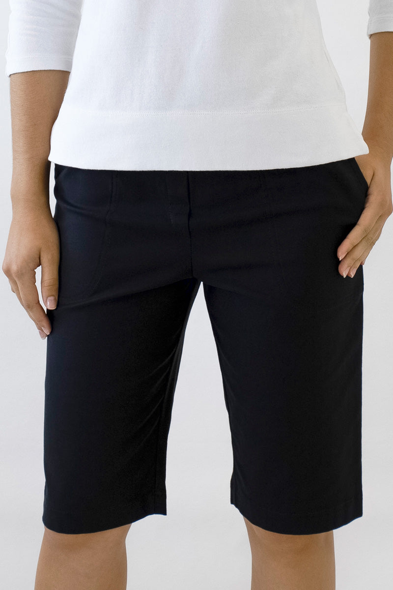 Women's Cotton Blend Shorts with Side Pockets Bedarra B-02