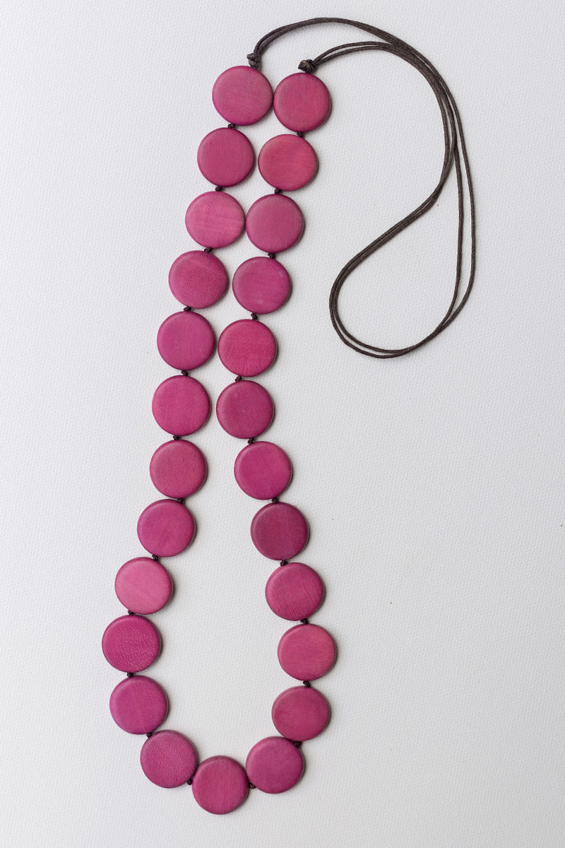 Coconut Wood Necklace CC-77