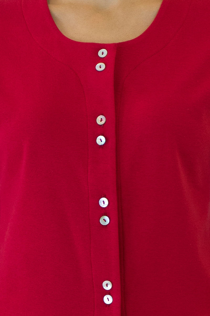 Cap Sleeve Double Shell Button Jacket CK-15