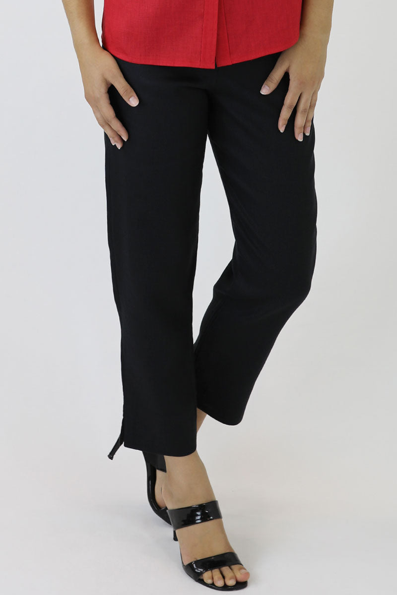 Linen Crop Length Pants DL-04