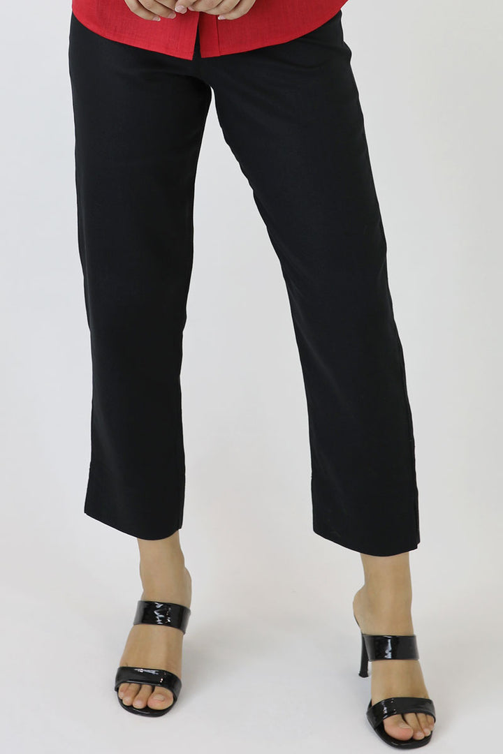 Linen Crop Length Pants DL-04