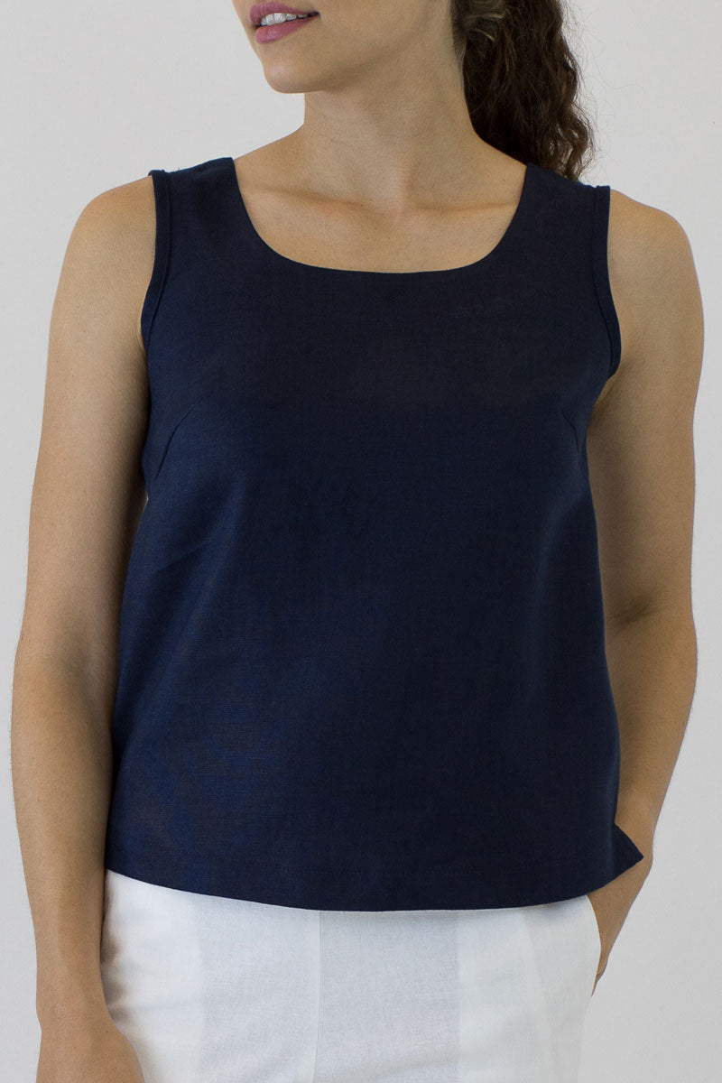 Linen Shell Top ML-01