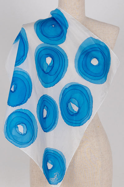 Silk Bandana - Blue Coral Polyps GBR-02B