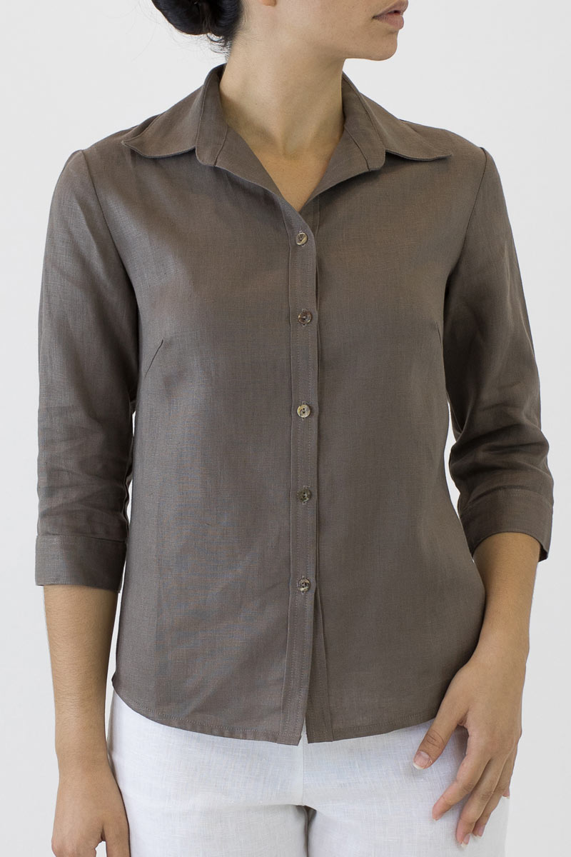 Linen Collar Shirt for Women