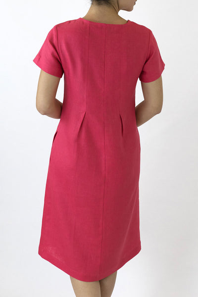 Linen Pleat Dress ML-04