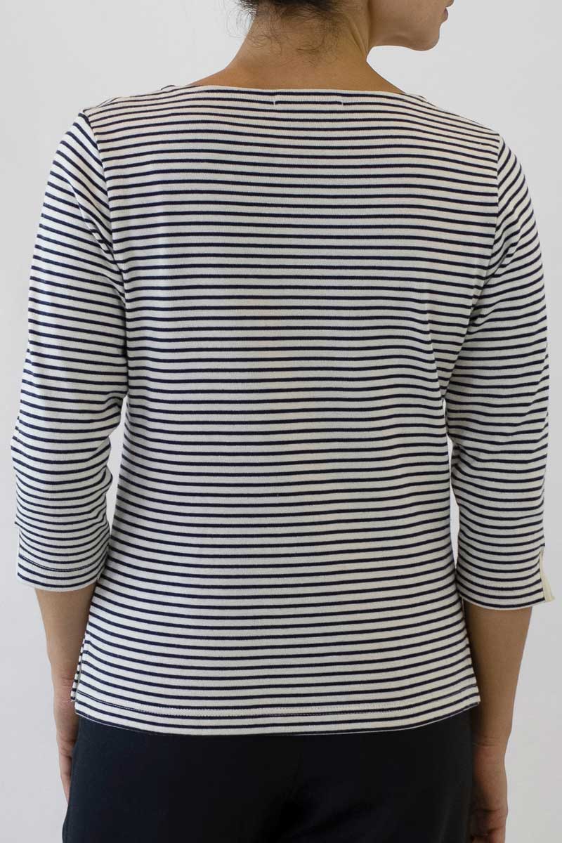 Stripe Boatneck Top PS-06