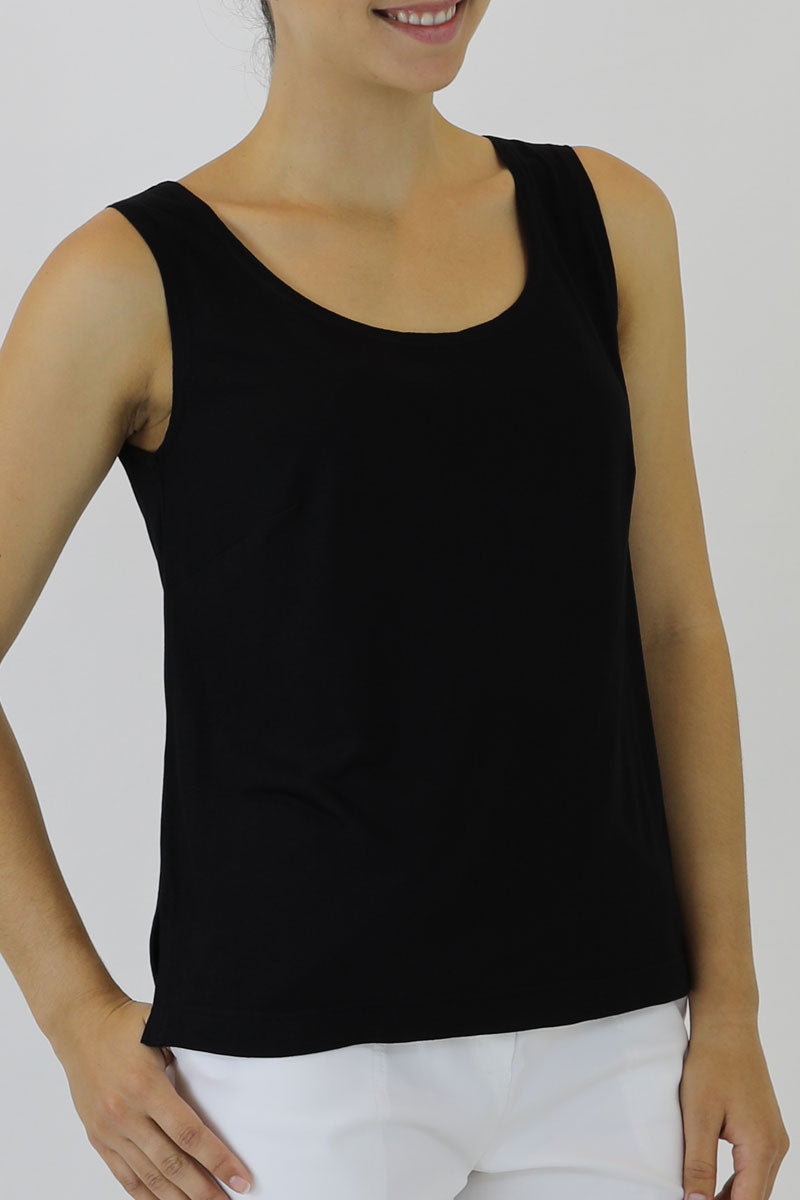 Women’s Bamboo Singlet – Comfortable Eco-friendly Classic closeup