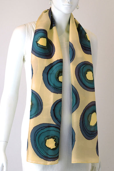 Silk Scarf - Blue Ringed Octopus GBR-14