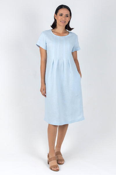 Linen Pleat Dress ML-04