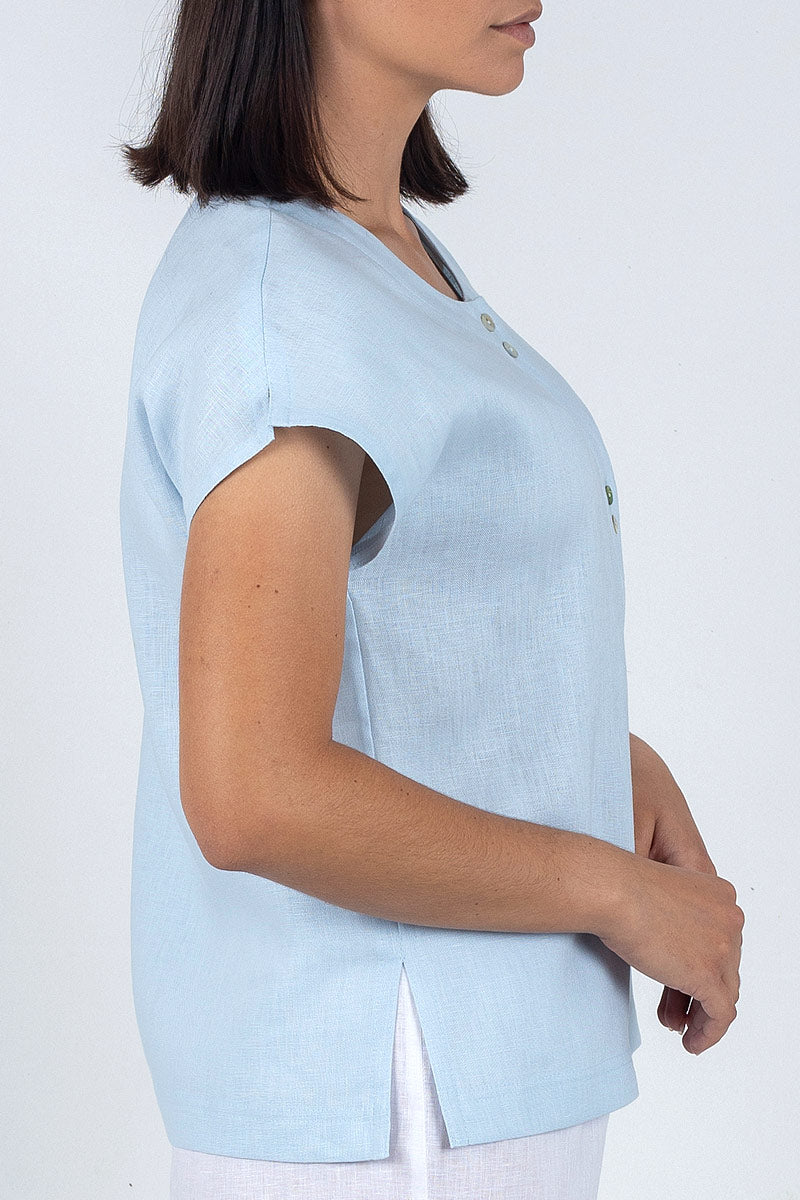 Cap Sleeve Linen Jacket ML-10