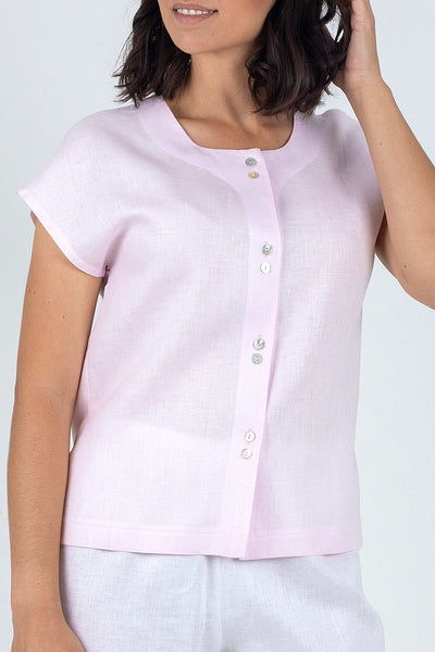 Cap Sleeve Linen Jacket ML-10