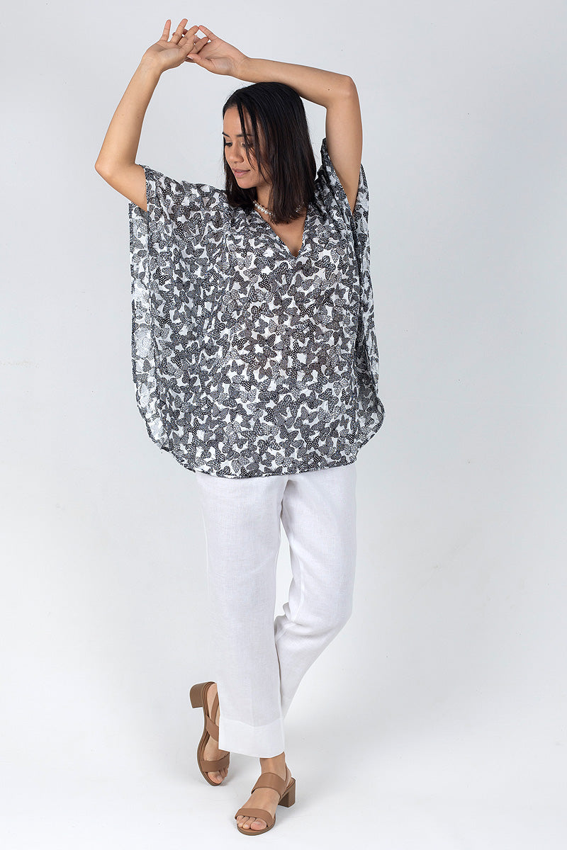 Cotton Voile Kaftan Top PCV-08