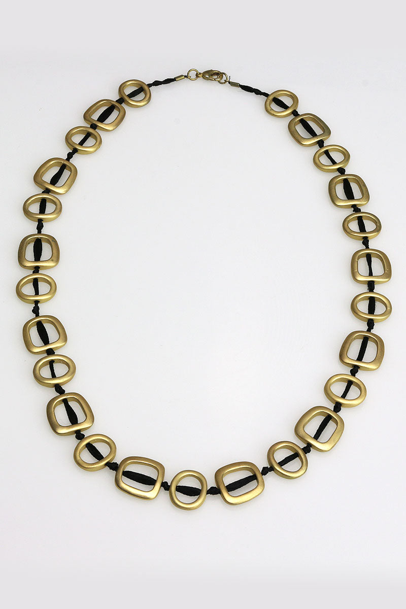 Short Gold Knotted Necklace SHP-01